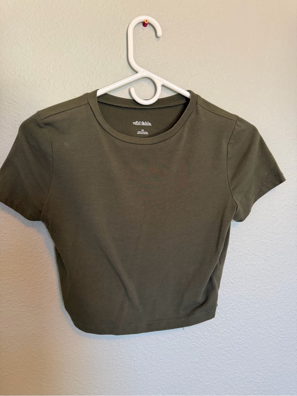 wild fable Olive Green Cropped Tee